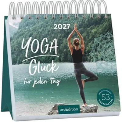 Produktbild von Postkartenkalender Yogaglück für jeden Tag 2027