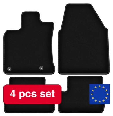 Image de Tapis de sol sur mesure pour Nissan Qashqai, faciles à nettoyer, noirs