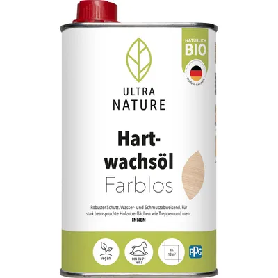 Produktbild von Ultra Nature Hartwachsöl 0,5 L farblos