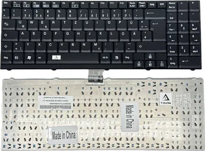 Produktbild von DE - Schwarz Tastatur Keyboard kompatibel für Medion Akoya MD97110, MD97217, MD96987