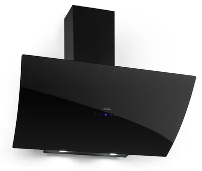 Image de Klarstein Hotte Aspirante 90cm, Hottes de Cuisine Inclinées, Filtre de Hotte en Aluminium, Débit d'Air Puissant 595m³/h, LED, Ecran Tactile, Extracteur d'Air Silencieux, Hotte Efficace avec Evacuation