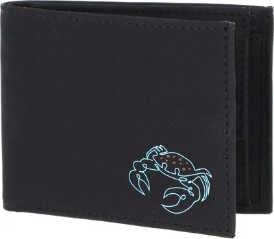 Image de oxmox porte-monnaie New Cryptan RFID Protect Pocketbörse Crab Print Cyan Black noir