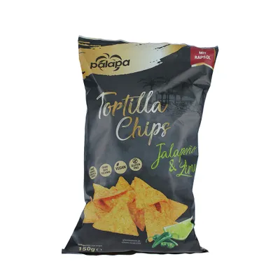 Produktbild von Palapa Tortilla Chips Jalapeno & Limette 150g
