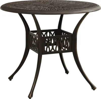 Image de vidaXL Table de jardin Bronzes 90x90x74 cm Fonte d'aluminium