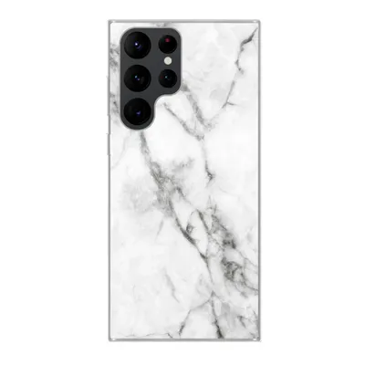 Produktbild von MuchoWow® Handyhülle Schutzhülle Hülle für Samsung Galaxy S22 Ultra Marmor - Luxus - Weiß Silikon Softcase Handy Hülle - Abbildung