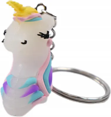 Produktbild von Schlüsselanhänger Einhorn - Süßer Anhänger für Tasche & Rucksack - Geschenkidee für Kinder