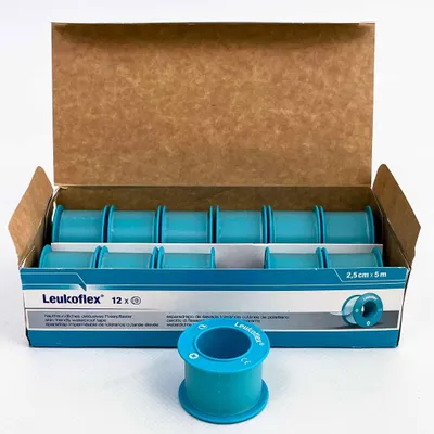 Produktbild von Leukoflex Verbandpfl.2,5 cmx5 m 12 St