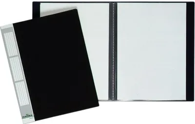 Produktbild von Sichtbuch Duralook A4 50 Hüllen schwarz Packung mit 2 Stück