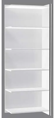 Produktbild von Anbauregal Aveto 5OH BxTxH 780x380x1830mm weiß