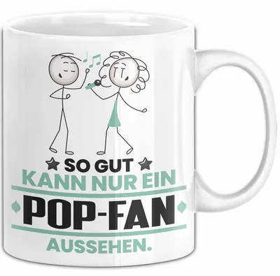 Produktbild von Pop-Fan Geschenk Tasse So Gut Kann Nur Ein Pop-Fan Aussehen Geschenkidee Kaffee-Becher (Weiß)