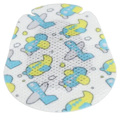 Produktbild von Selbstklebende Augenpflaster - 40 Stück mit lustigen Cartoon-Motiven - Flugzeugdesign