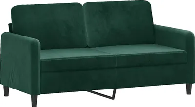 Obrázok produktu pre vidaXL 2-miestna pohovka Tmavo zelená 140 cm Velvet