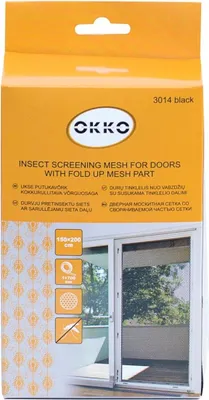 Produktbild von Fliegengitter für Türen 150x200cm Insektenschutz Mücken Fliegen Mückenschutz