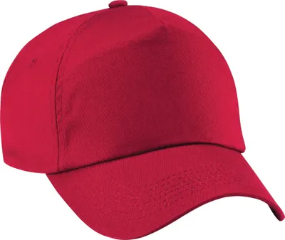 Immagine prodotto di Berretto da baseball a 5 pannelli Beechfield Unisex Junior PC2109 (Taglia unica) (Rosso classico)