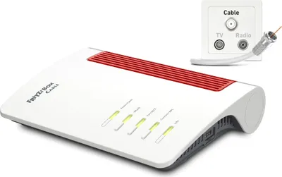 Produktbild von AVM FRITZ!Box 6670 Cable (DOCSIS-3.1-Kabelmodem, 2x2 Wi-Fi 7 mit 2.880 MBit/s (5 GHz) und 688 MBit/s (2,4 GHz), Zigbee Integration 1 x 2,5 Gigabit-LAN