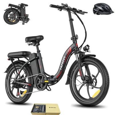 Produktbild von E-Bike Rostbeständigkeit Citybike 20 Zoll Verbesserte Version Wasserdicht IP54 Akku 20 Ah bis zu 110 - 150 km mit 7 Gang, Schwarz