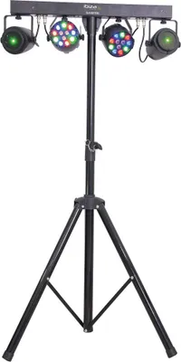 Produktbild von IBIZA DJLIGHT65 LED PARTYBAR Scheinwerfer und Laser inkl. Stativ und Fernbedienung