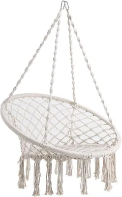 Image de Balançoire suspendue 50/70 x 123 cm en coton écru