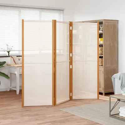 Produktbild von vidaXL 3 tlg. Raumteiler Cremeweiß 210x180 cm - Raumteiler - Paravent - Raumtrenner - Trennwand