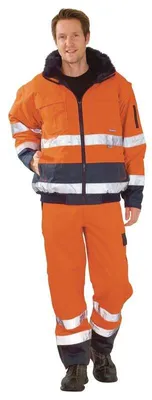 Produktbild von Warnschutz-Comfortjacke Gr.L orange/marine PLANAM