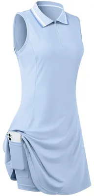Produktbild von FREEYE Ärmelloses Golf-Tenniskleid für Damen, mit Innenshorts und Taschen, für W