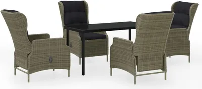 Produktbild von vidaXL 5-tlg. Garten-Essgruppe Braun