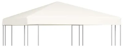 Produktbild von Ersatzdach für Pavillon wasserdicht mit Kaminabzug Dachplane Zeltdach Gartenpavillon Partyzelt 3x3 m wasserfest UV-Schutz Wetterschutz Weiß