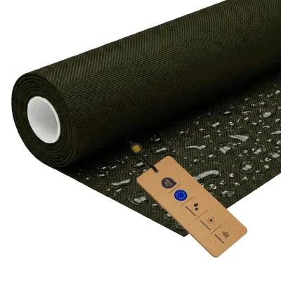 Produktbild von LOMIQ Polyesterstoff Wasserdicht, 100x150 cm, Khaki, 366 g/m2, Meterware Stoff Outdoor, Reißfest & Pflegeleicht, Material für Markisenstoff, Segeltuch, Gartenmöbel, Zelte, Rucksäcke, Tierbetten