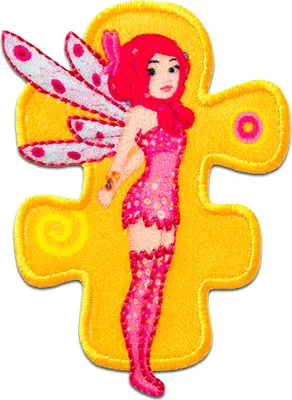 Produktbild von Mia and me Mia Fee Comic Kinder - Aufnäher, Bügelbild, Aufbügler, Applikationen, Patches, Flicken, zum aufbügeln, Größe: 5,9 x 4,4 cm