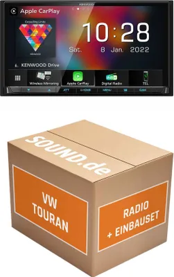 Produktbild von Autoradio Einbaupaket Kenwood DMX8021DABS passend für VW Touran II | (Wireless) Apple CarPlay (Wireless) Android Auto