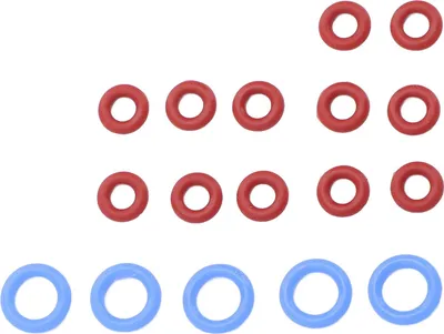 Obrázek produktu pro 17PCS Kávovar O Loop Seal Replacement Kit Silicone 5PCS Large Washer 12PCS Small Gasket pro BES900 920 980 990 Kávovary Modrá a červená barva