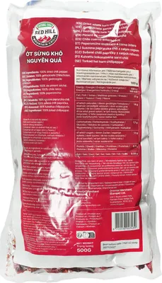 Immagine prodotto di Peperoncino Red Hill essiccato intero 500 g