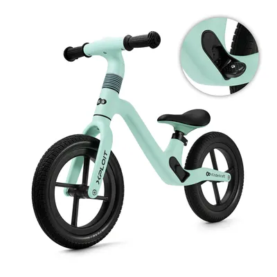 Immagine prodotto di Kinderkraft XPLOIT - balance bike - design sportivo - sella e manubrio regolabili - ruote inPoliuretanoantiforatura - leggera - da 2 anni - turchese