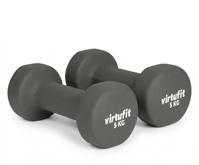 Zdjęcie produktu dla VirtuFit Vinyl Dumbbell Set Pro 2 x 5 kg