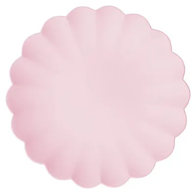 Immagine prodotto di 4x piatto in plastica, 22 x 22 cm, rosa, piatto riutilizzabile
