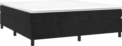 Produktbild von "im Sonderangebot"Boxspringbettgestell - CLORIS - Doppelbett - Robust und langlebig - Schwarz 160x200 cm - Einfache Montage - Samt - NeuMöbel1876256