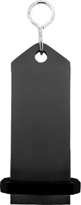 Produktbild von CombiCraft Midi Bumerang Schwarz, 75 x 30 mm- 5 Stück - Schlüsselanhänger aus massivem Aluminium