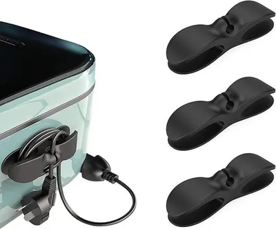 Produktbild von Kabel Organizer für Geräte, Kabelaufwickler, Selbstklebend, Kabelclips, Kabelhalter, Kabelwickler, Kabelführung, Kabelverkürzer (3 Stück) - CORDZONE