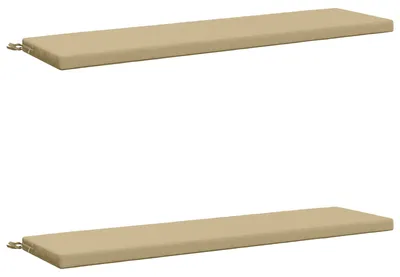Imagen del producto de Cojines para bancos SOEST 2 uds. 100% Poliéster Beige