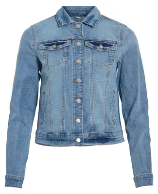 Productafbeelding van Vila dames jeansjas VISHOW, met knoopsluiting