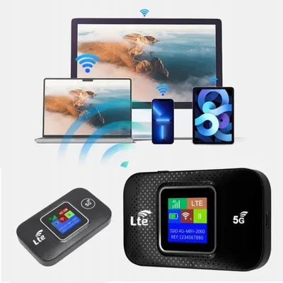 Image de Routeur 4G-LTE-Wi-Fi - Routeur Wi-Fi portable - 150 Mbit/s - Emplacement pour carte SIM - USB - Point d'accès extérieur compact - Noir (UE)