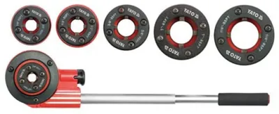 YATO Gewindeschneider-Set 6-teilig 1/4"-5/4" Modell YT-2900 mit Ratschenfunktion