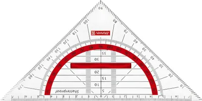 Image de BRUNNEN Triangle géométrique 16cm manche red 104975923
