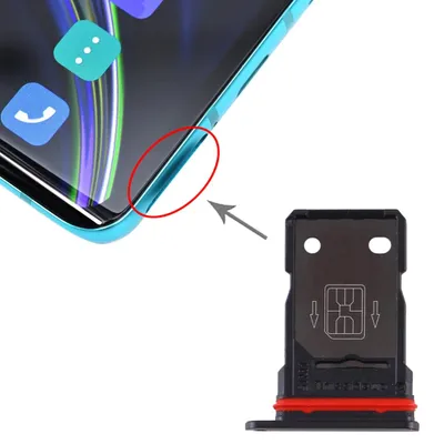 Produktbild von SIM Karten Halter + SIM Karten Halter für OnePlus 8 Schwarz Schlitten Sim Tray