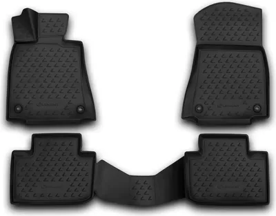 Produktbild von Fussmatten Set Element TPE Gummi 3D, wasserdicht, hoher Rand, rutschfest, passgenau – kompatible mit LEXUS IS250, 2013-2015, 2015->, 4 tlg.