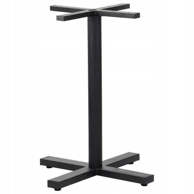 Image de Piètement de table Pied de table Pied de table Piètement de table 58 x 58 cm Noir Neuf