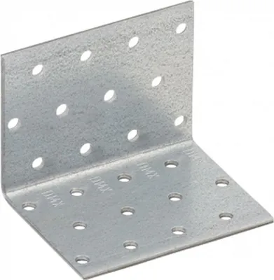 Immagine prodotto di BRESKO piastra forata angolare 60x60x80x2,0mm KM5 connettore in legno connettore piatto piastra forata piastra forata