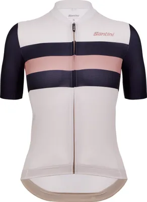 Produktbild von SANTINI Kurzarm Fahrradtrikot - ECO SLEEK NEW BENGAL - Weiß/Schwarz XL