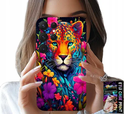 Produktbild von Hülle Für Samsung Galaxy S25 Ultra - Blumenmuster Tiger Tiger + Folie
