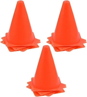 Produktbild von Multifunktionale Kunststoffmarkerkegelset - 12 Stück - 18 cm
